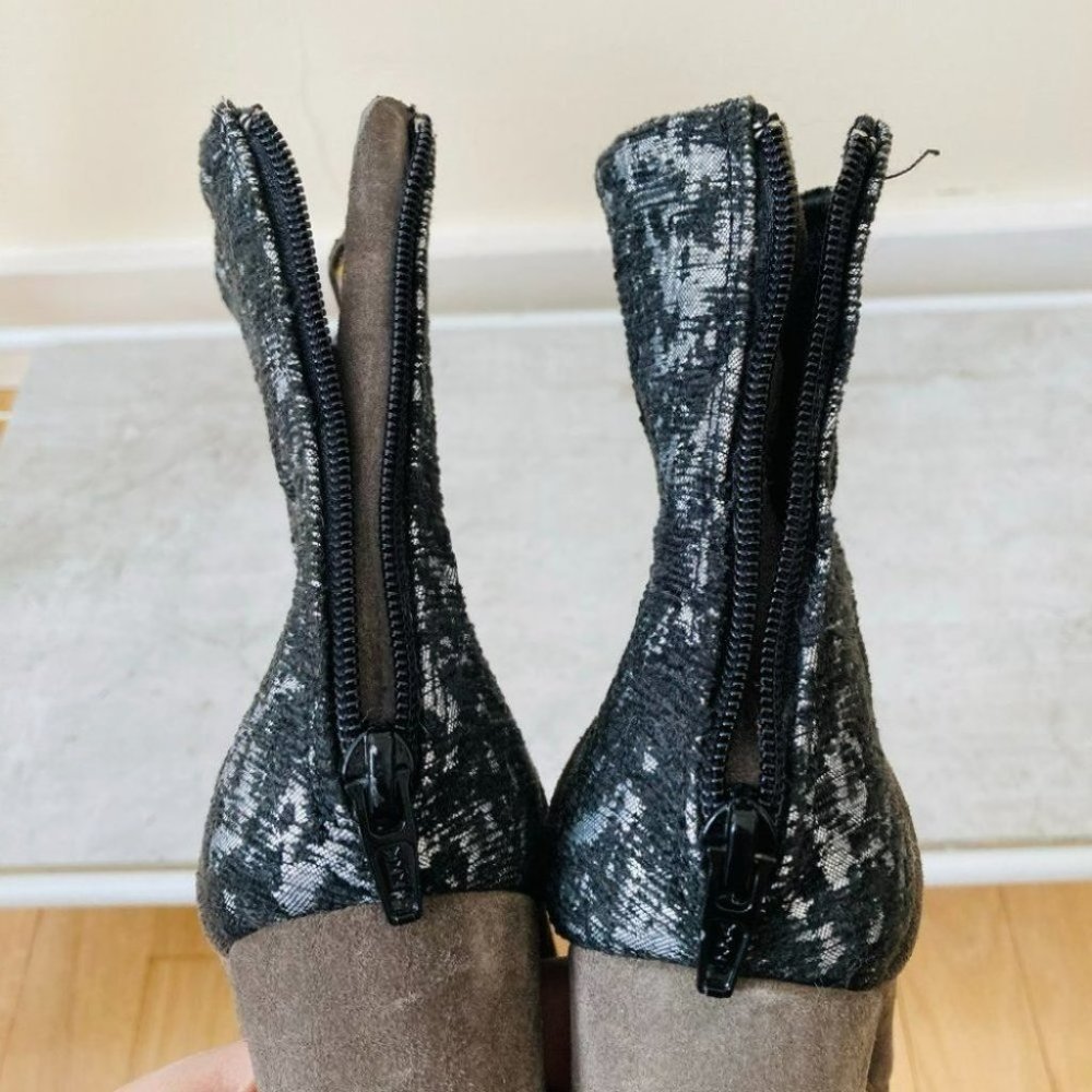 Anthropologie Cubanas Ciara Glitter Heeled Boots - Picture 16 of 16